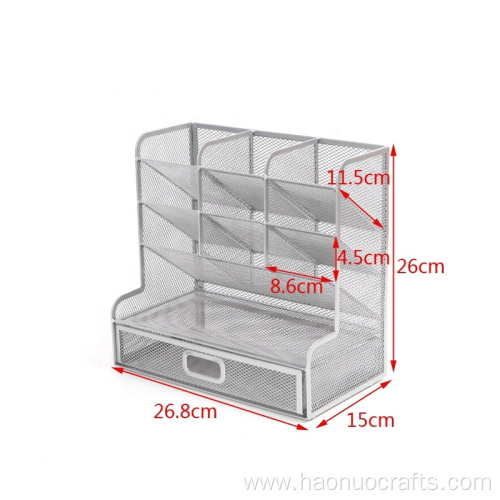 Metal stationery storage rack marker pen storage rack